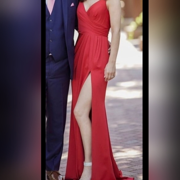 Red formal dress - Picture 3 of 3